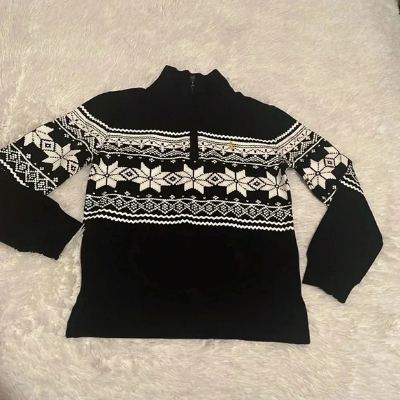 Ralph Lauren boys fair isle cotton interlock pullover size 8 - Picture 1 of 10